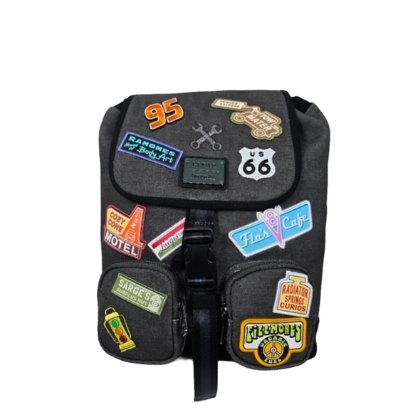 Loungefly Handbags - Loungefly Pixar Cars Canvas Us 66 Patch Minin Backpack Nwt